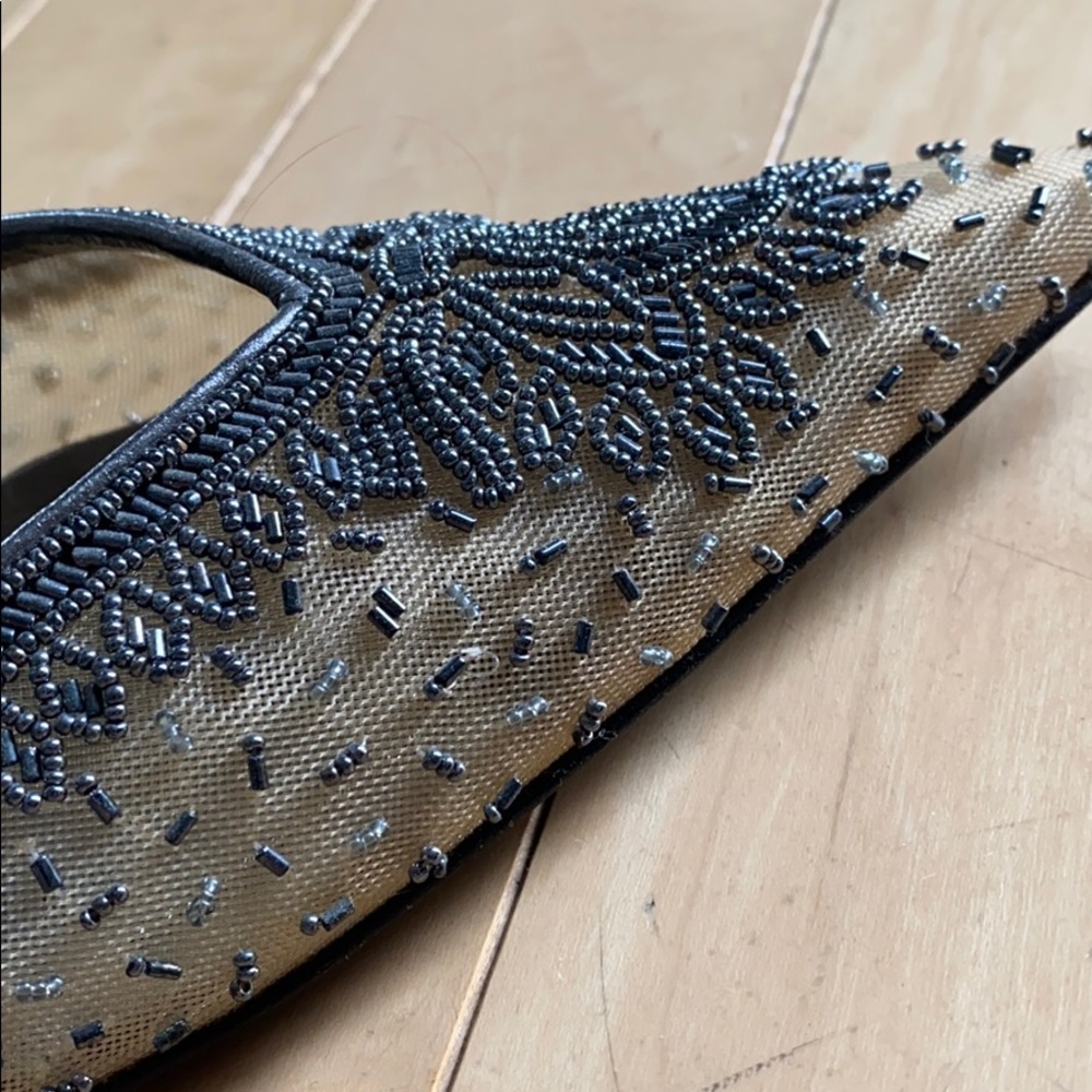 RENE CAOVILLA beaded evening shoes  size 38 heels - Picture 6 of 9